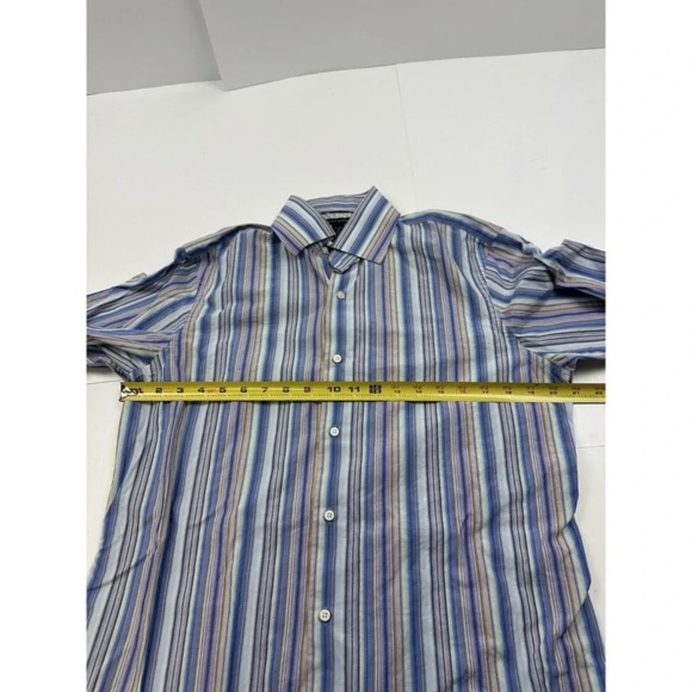 Banana Republic Button Up Mens‎ Medium 15-15.5 Striped French Cuffs